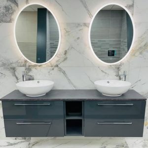 modern tiled bathroom