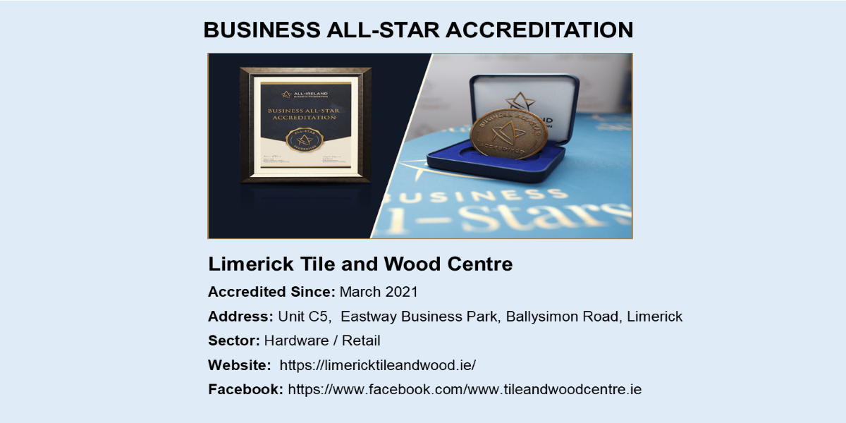 limerick tile and wood business all-star accreditation